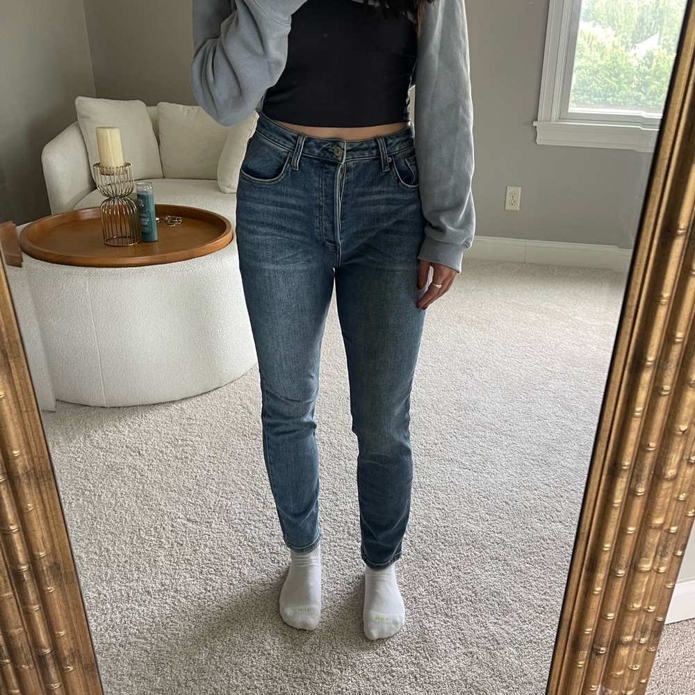 Forever 21 button up skinny jeans